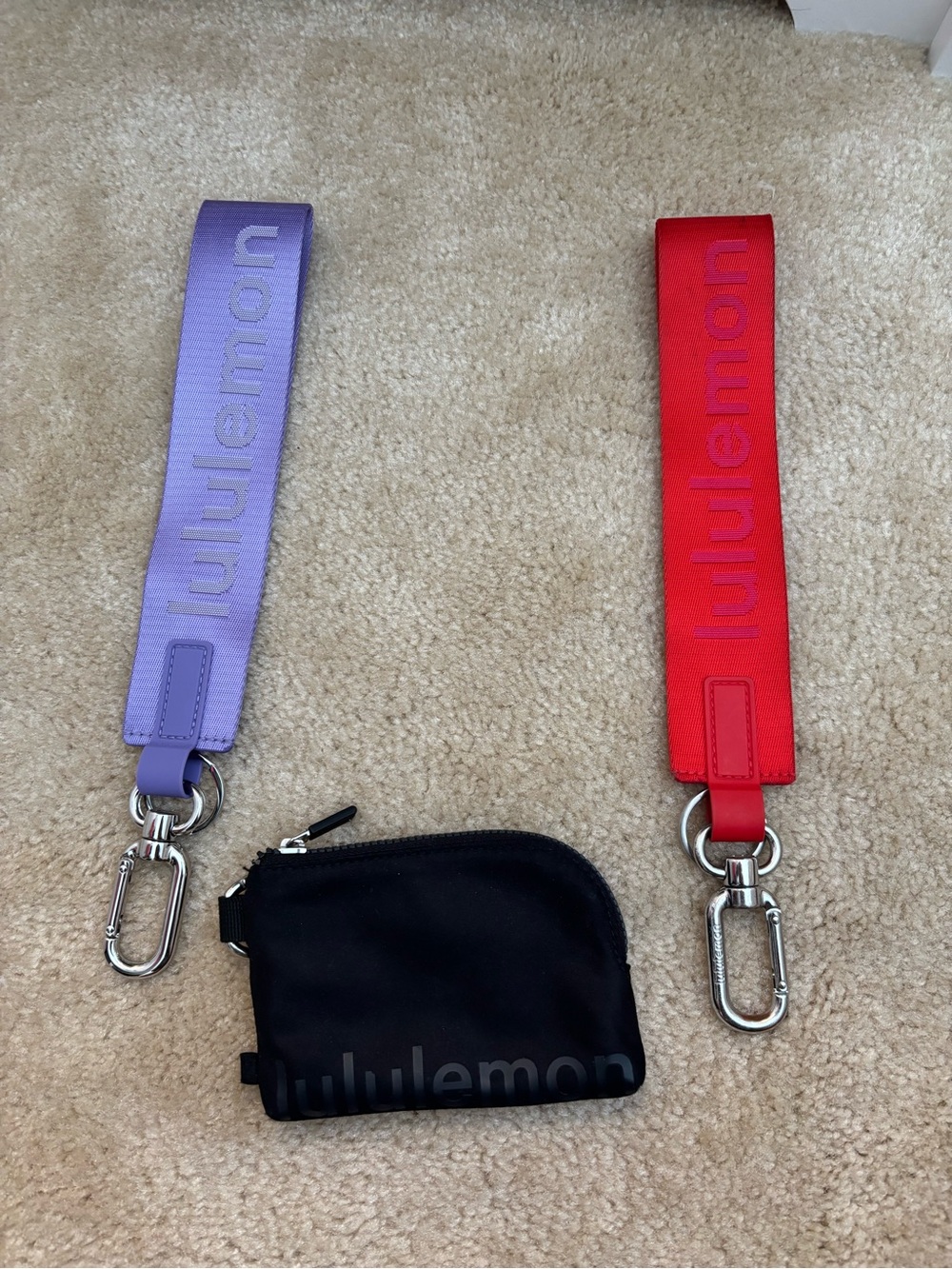 Lululemon Strap Wristlets & Coin Pouch - Lavender, Red, Black